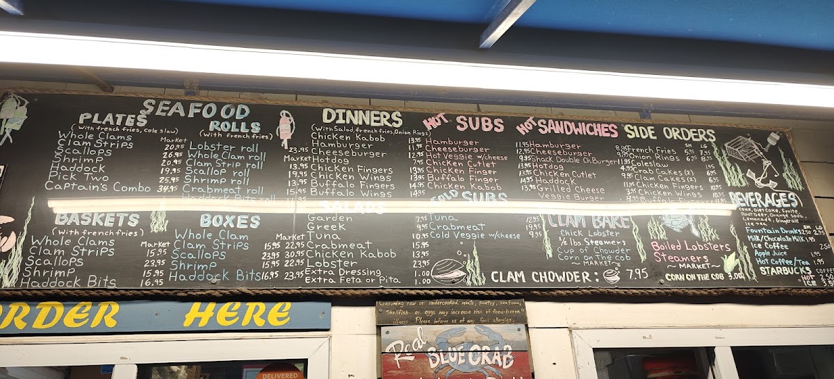 Clam Shack Photo Menu 10
