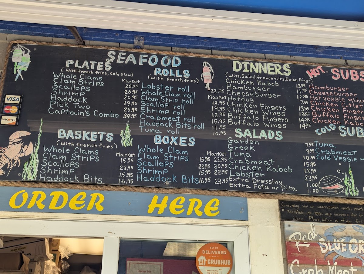 Clam Shack Photo Menu 2