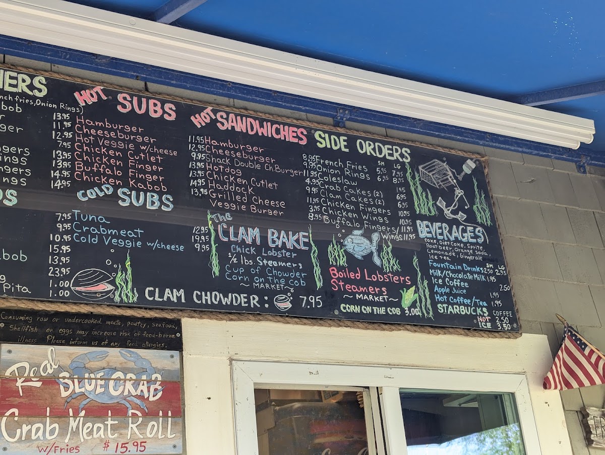 Clam Shack Photo Menu 3