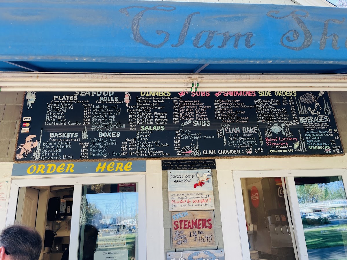 Clam Shack Photo Menu 4