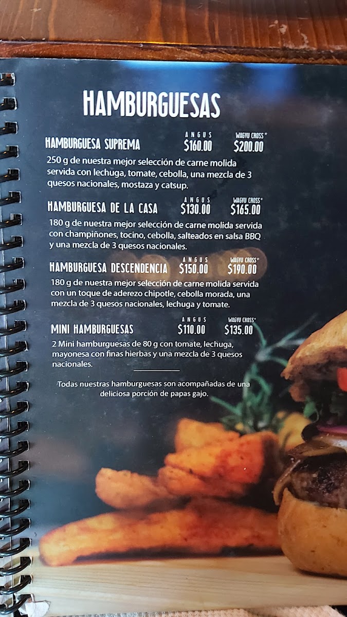 La Descendencia Restaurant Bar Photo Menu 2