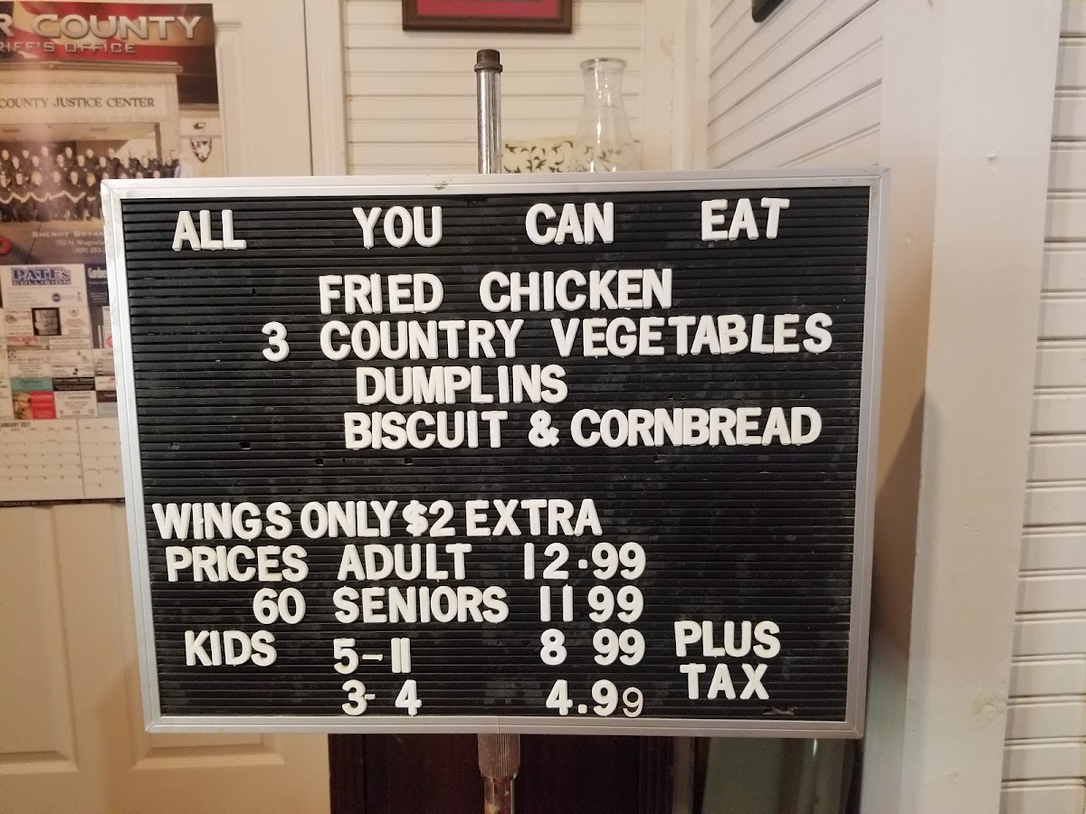 Pickett House Restaurant Photo Menu 4