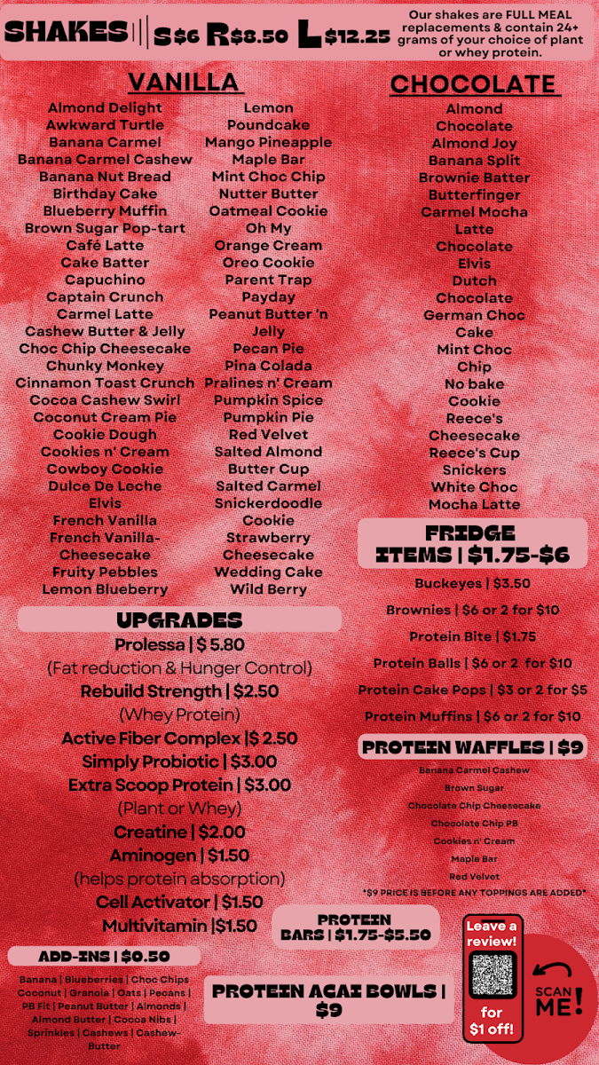 Sooner Nutrition Photo Menu 1