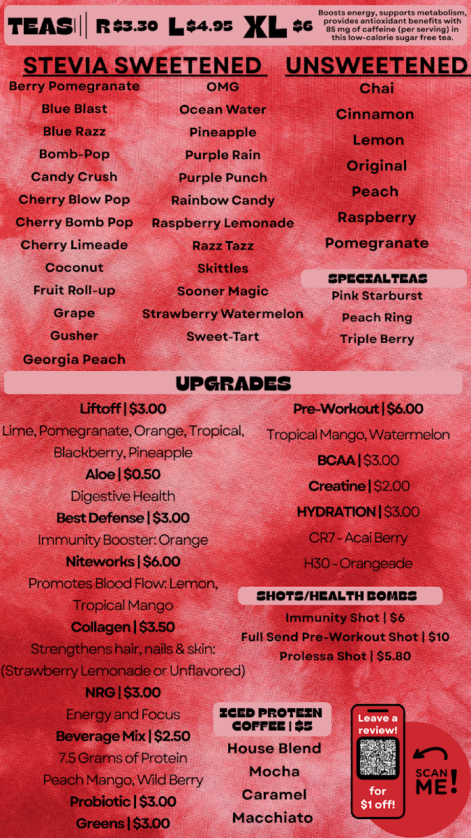 Sooner Nutrition Photo Menu 2