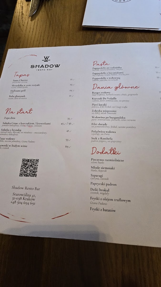 Shadow Resto & Bar | Kazimierz | Photo Menu 10