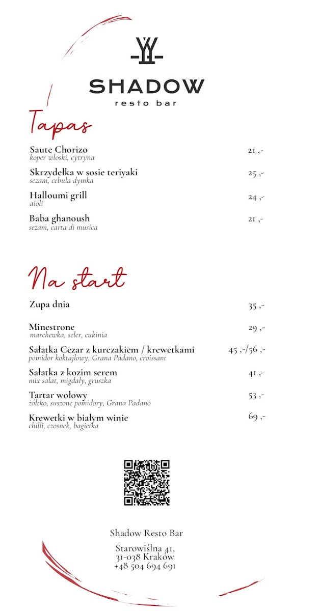 Shadow Resto & Bar | Kazimierz | Photo Menu 6