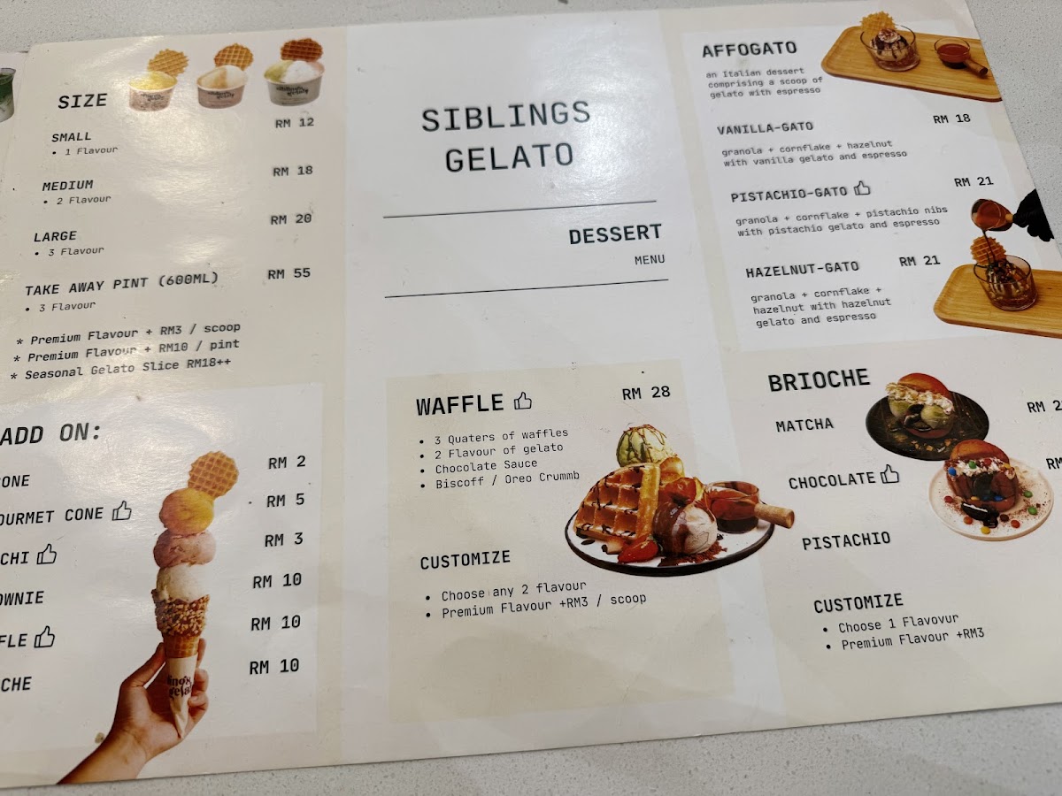 Siblings Gelato Photo Menu 5