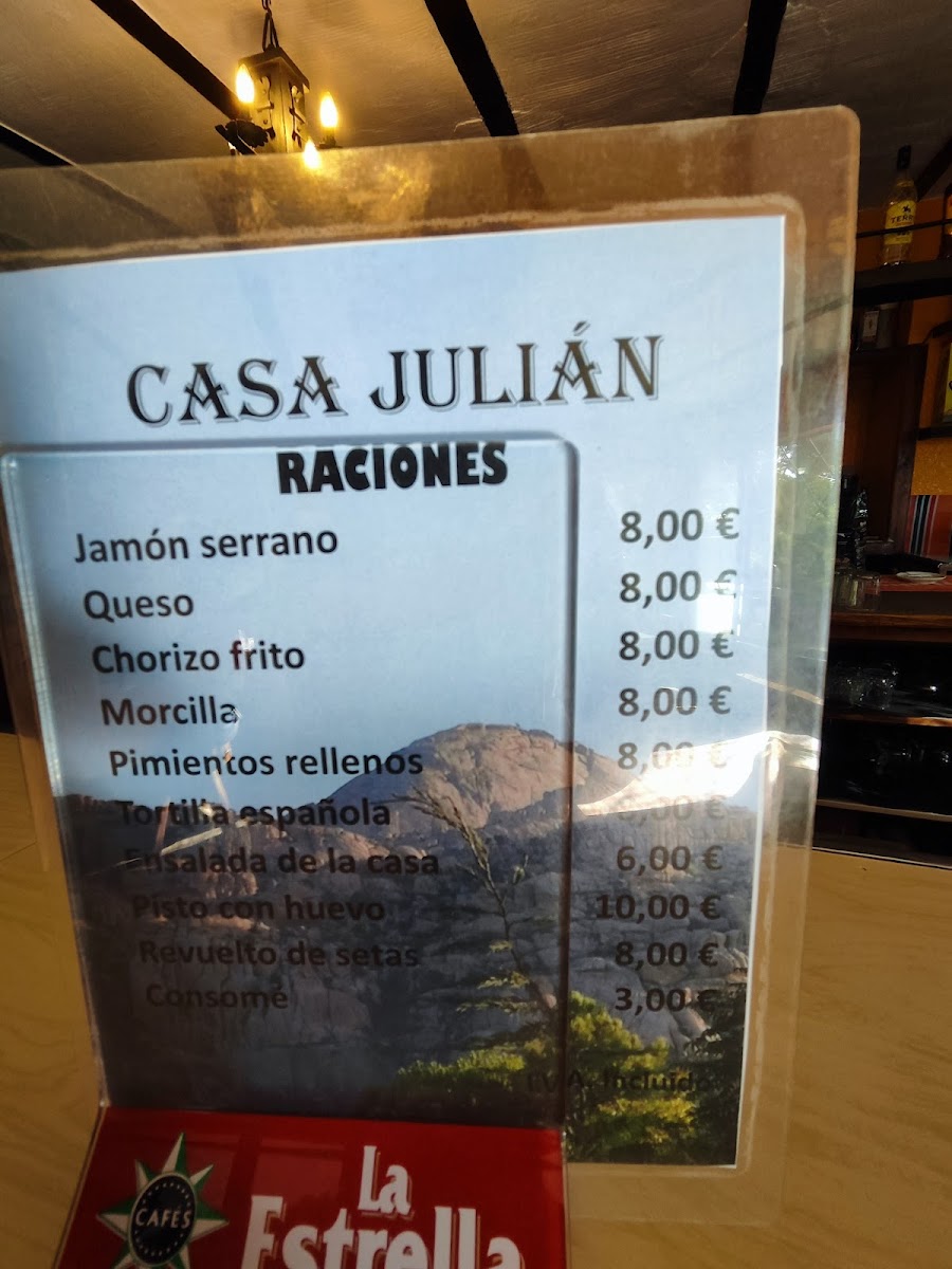 Casa Julián Photo Menu 5