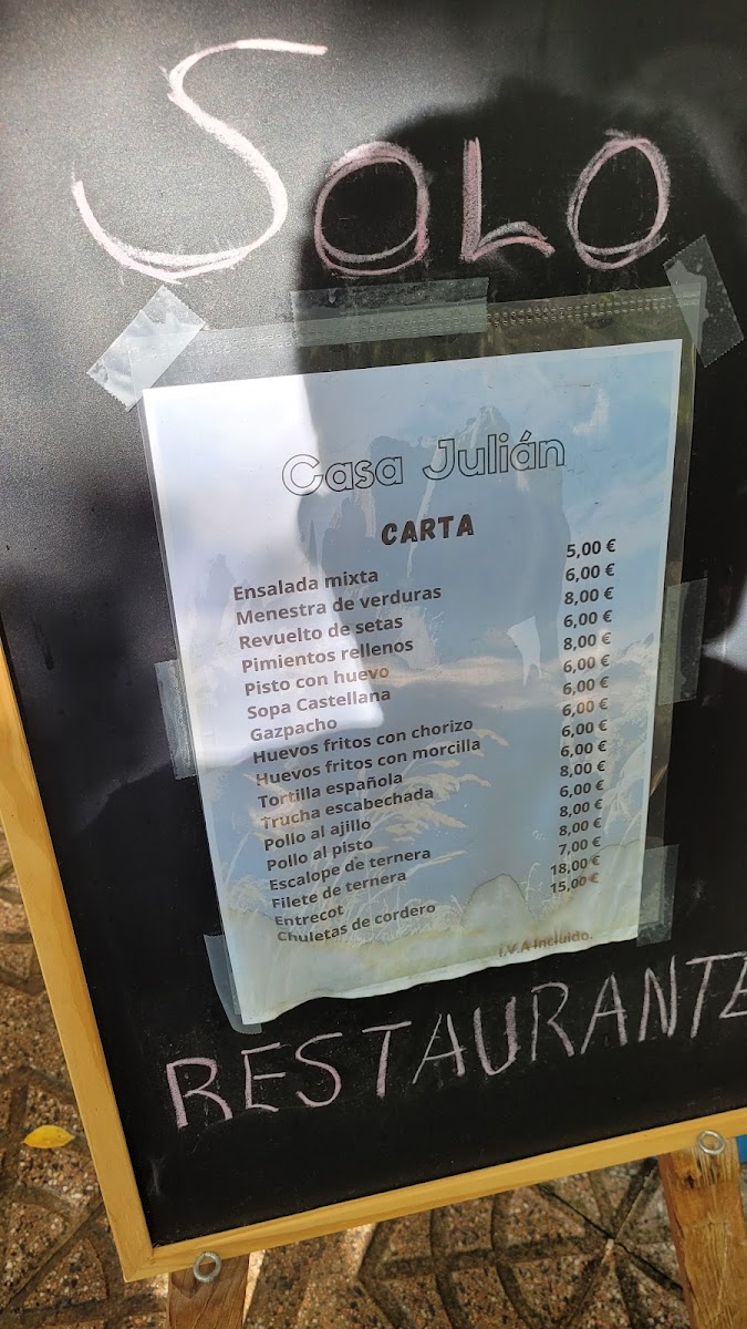 Casa Julián Photo Menu 7