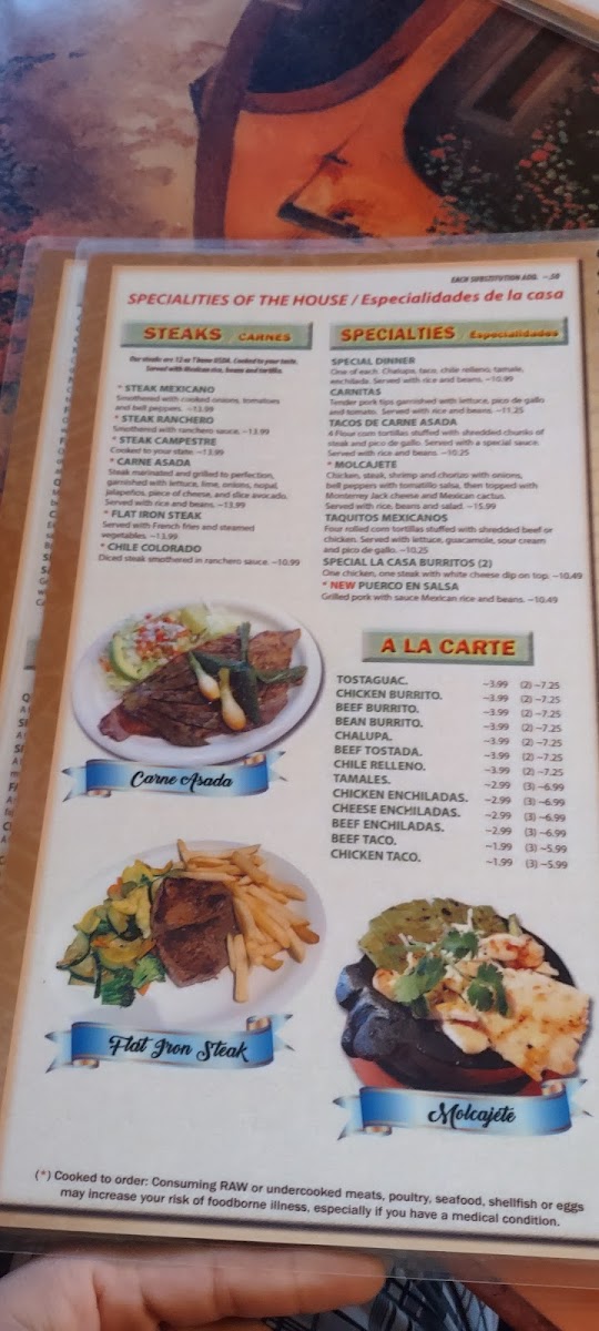 Cancun Mexican Restaurant Photo Menu 10