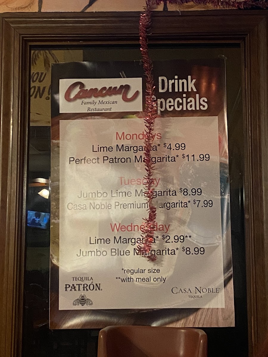 Cancun Mexican Restaurant Photo Menu 6