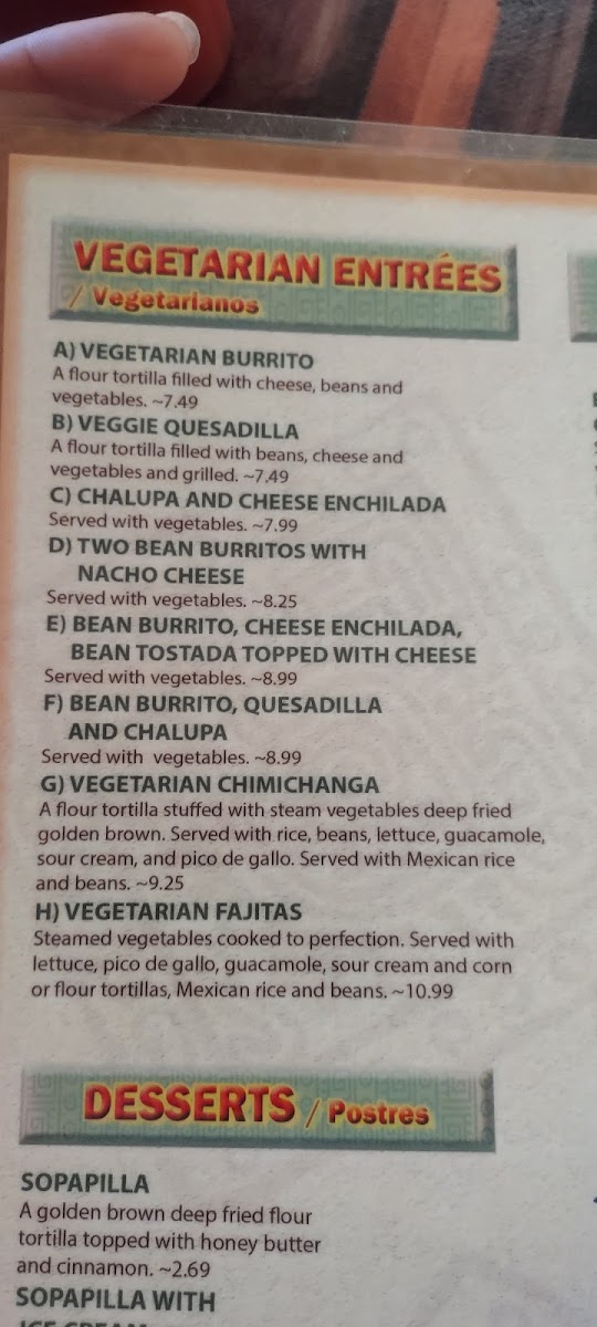 Cancun Mexican Restaurant Photo Menu 7