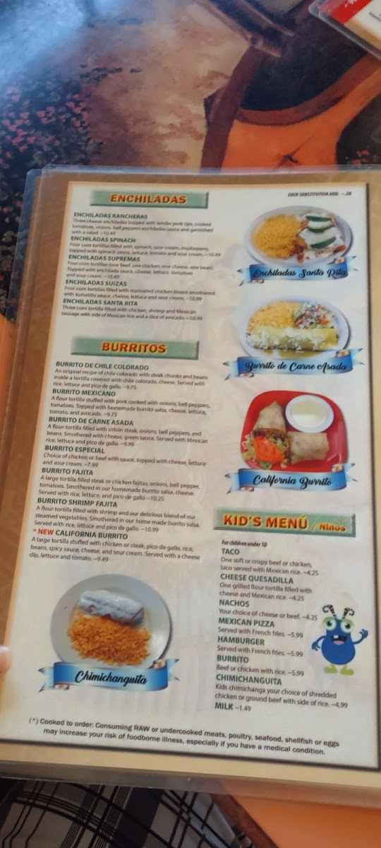 Cancun Mexican Restaurant Photo Menu 8