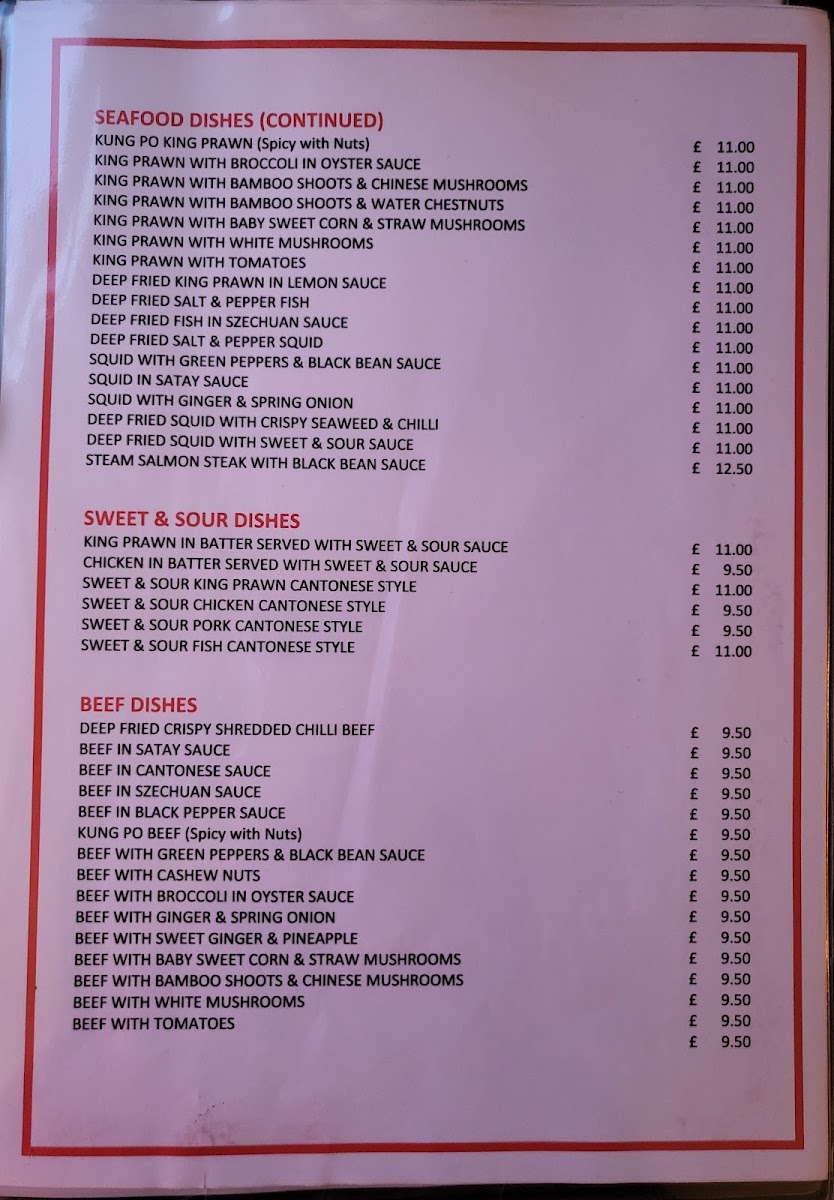 New China Rose Photo Menu 8