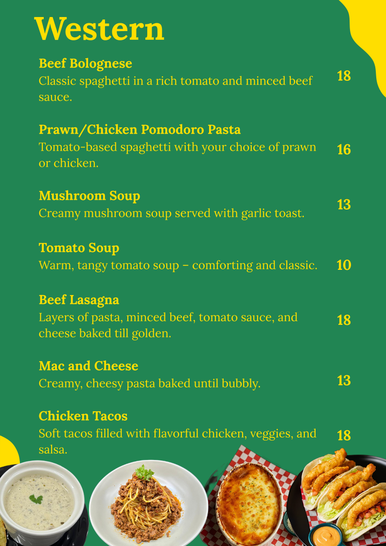 The Hillpark Cafe Photo Menu 5