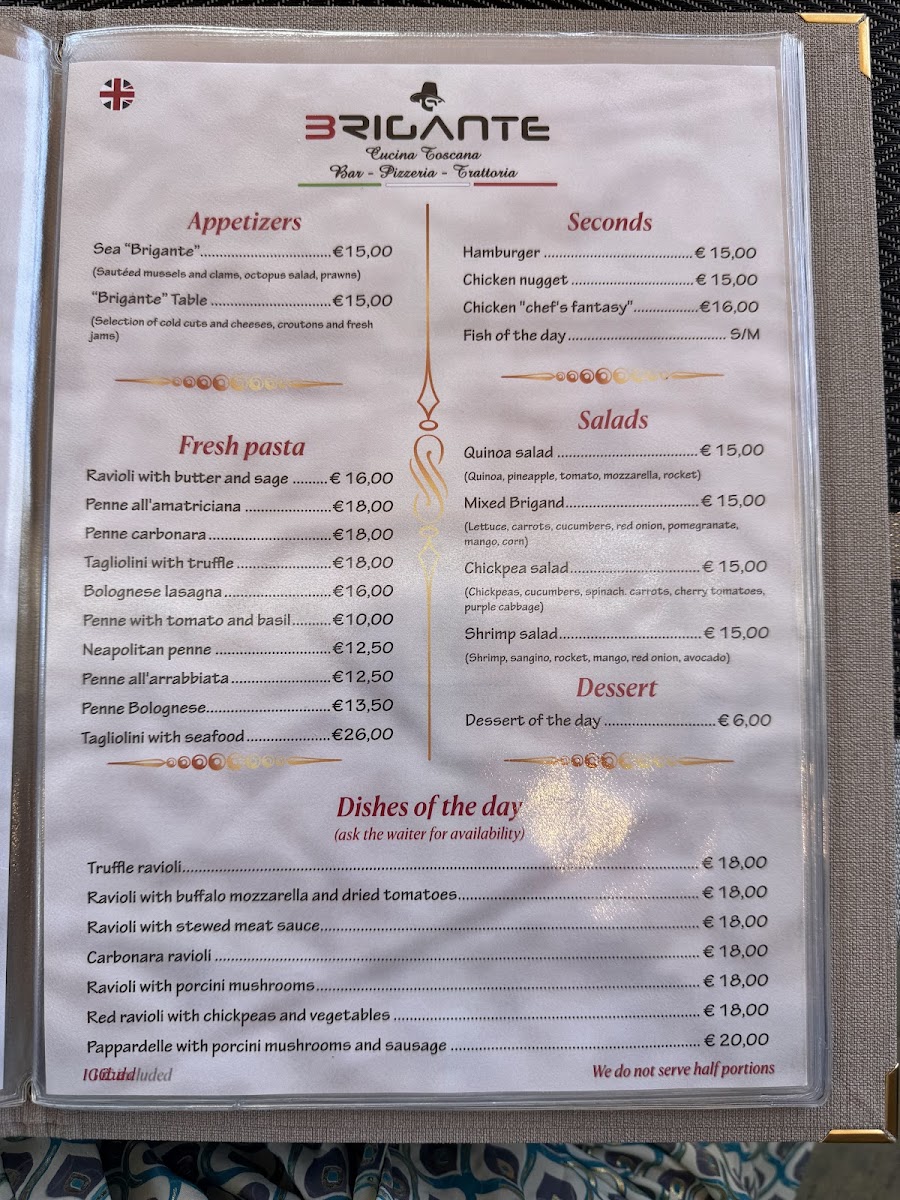 Brigante Feeling Food Photo Menu 5