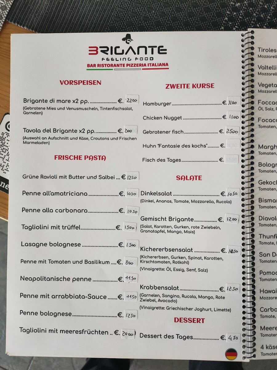 Brigante Feeling Food Photo Menu 9
