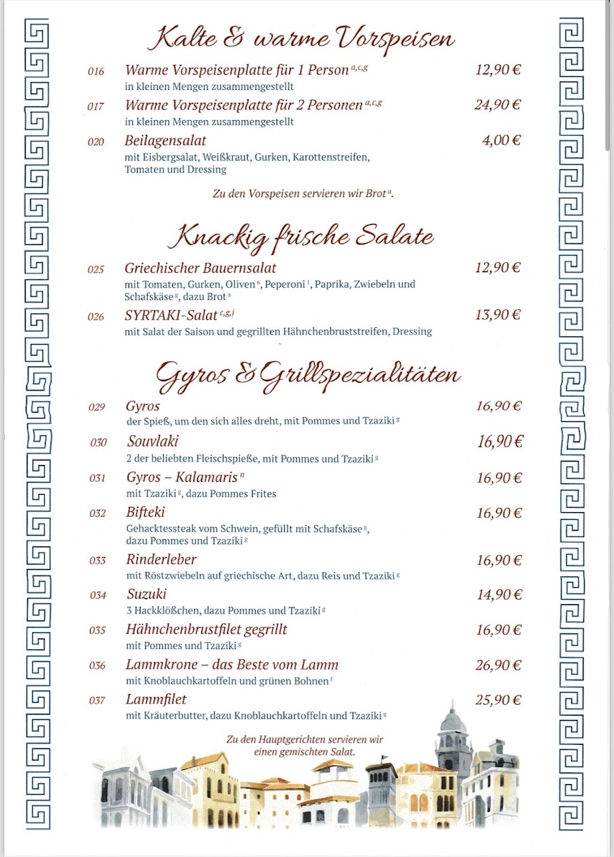 Restaurant Syrtaki Osloß Photo Menu 5