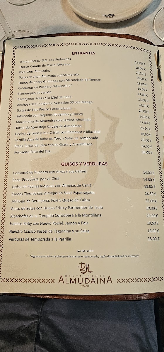 Restaurante Almudaina Photo Menu 1