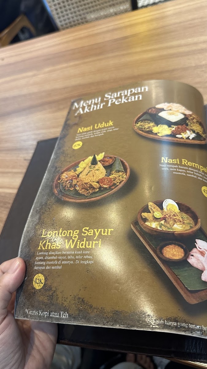 Widuri Restaurant Photo Menu 5