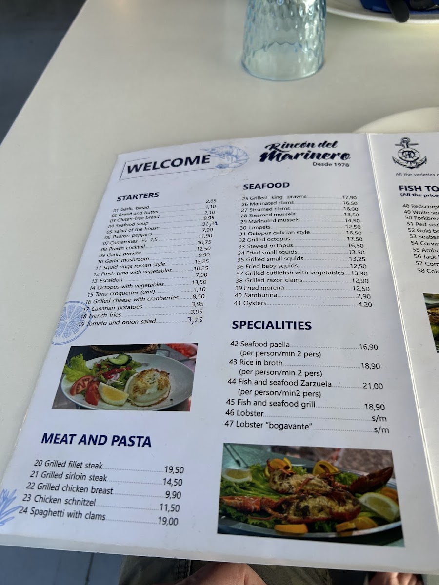 Restaurante Rincón del Marinero Photo Menu 1