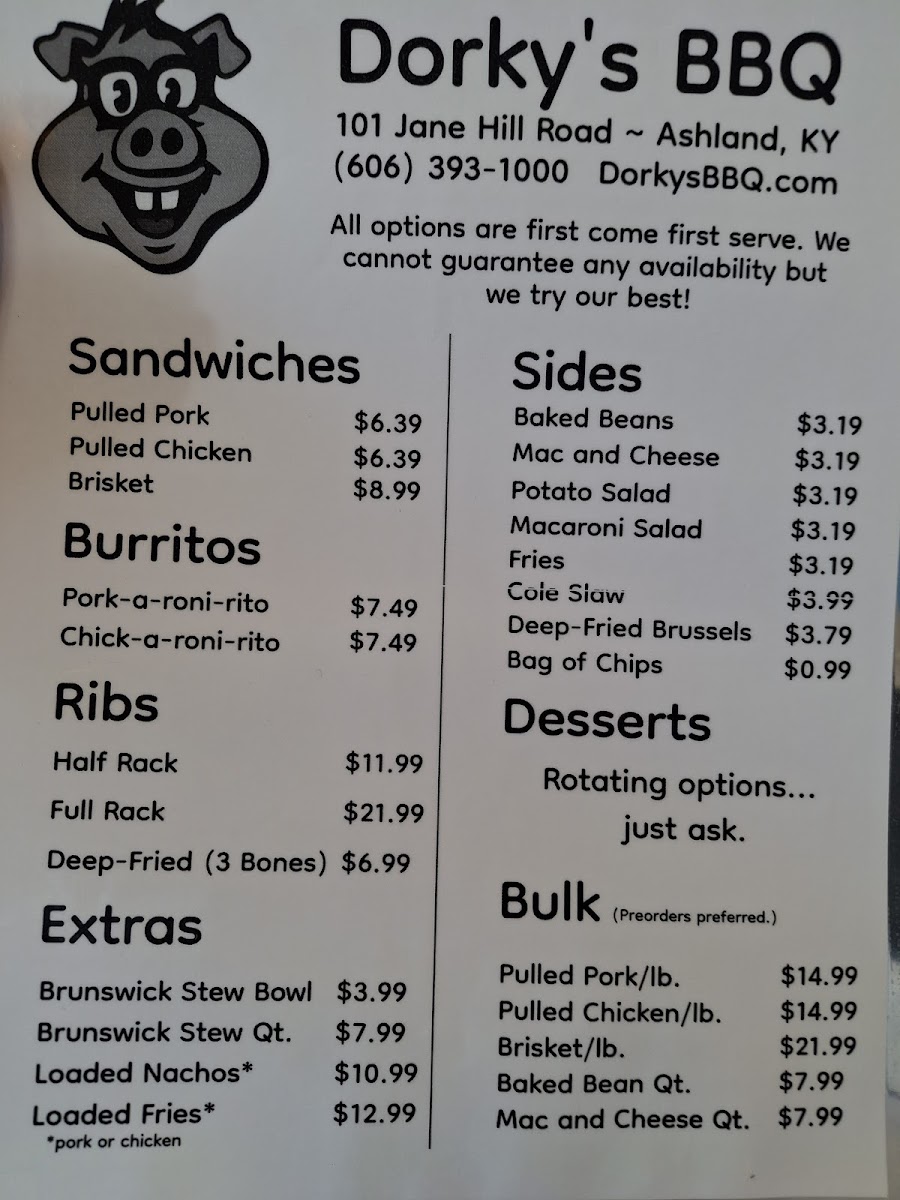 DorkyS BBQ Photo Menu 3