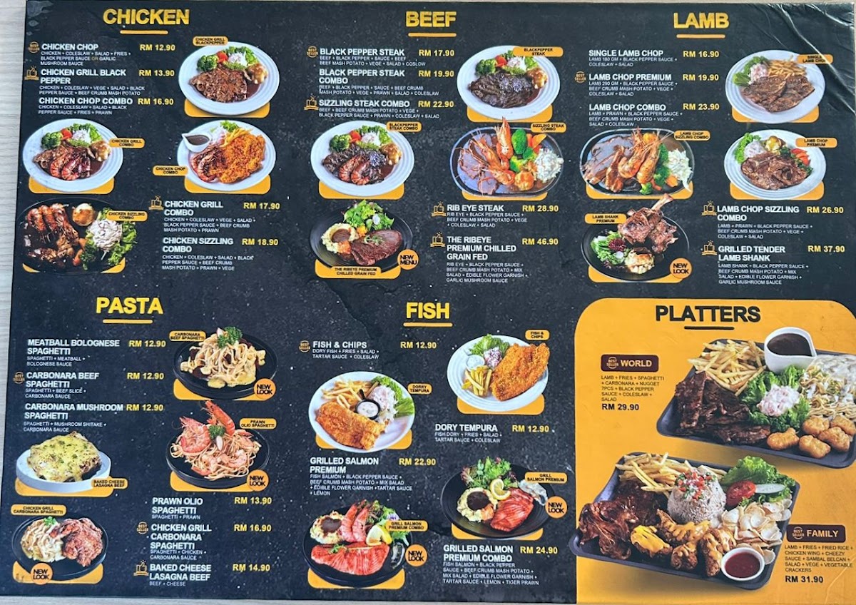 Polperro Steak House Bukit Jelutong Photo Menu 1