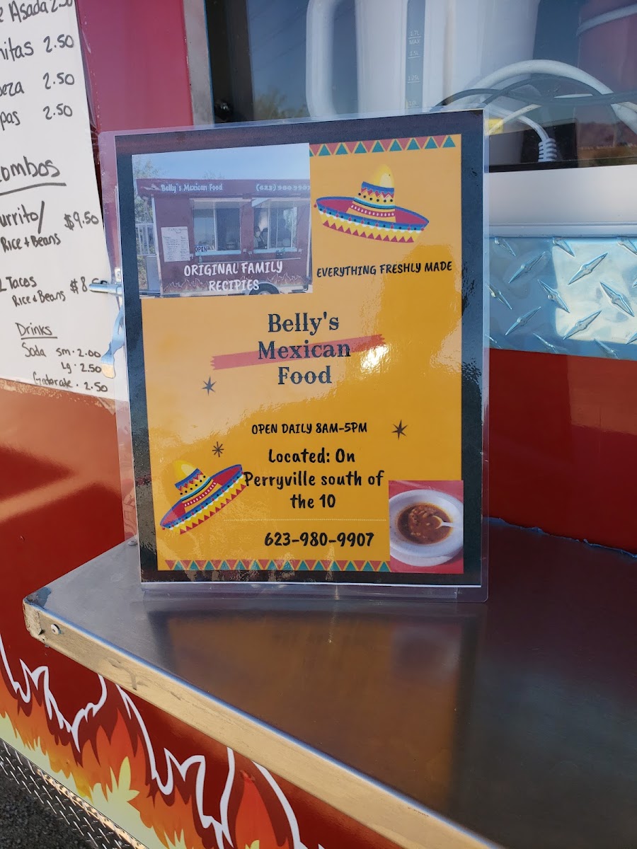 Belly's Mexican Food Photo Menu 5