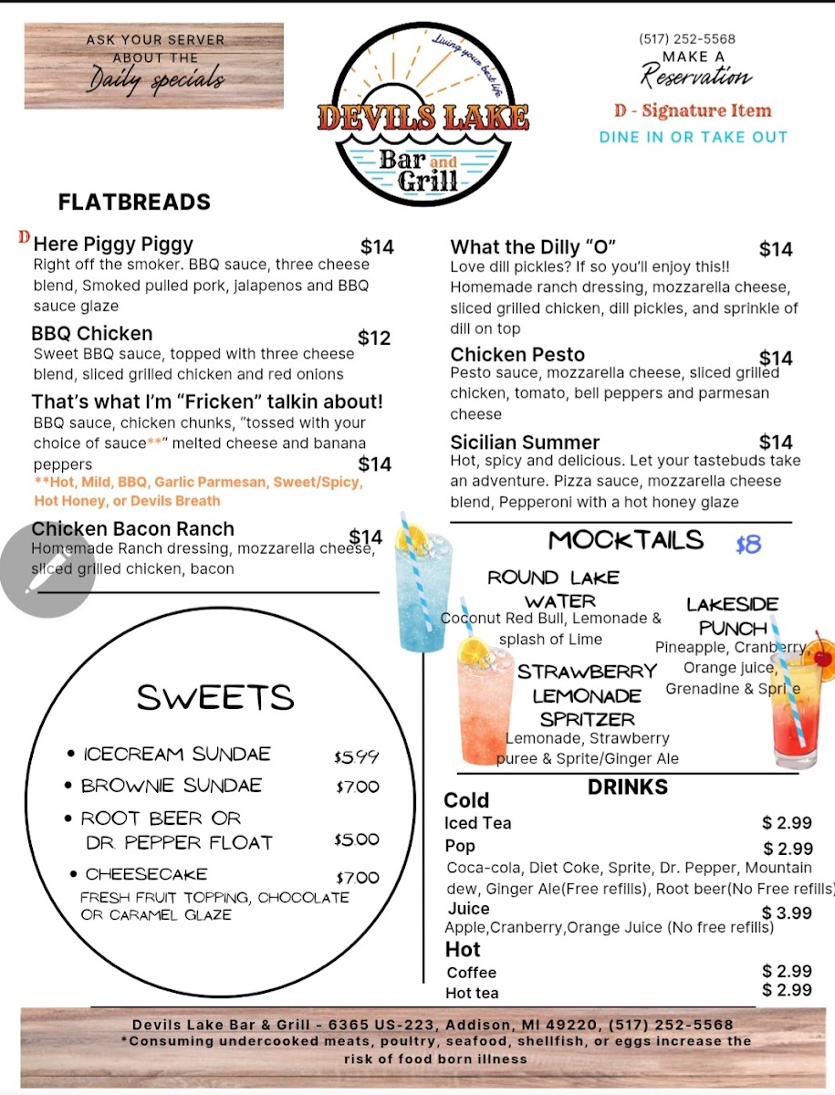 Devils Lake Bar and Grill Photo Menu 5