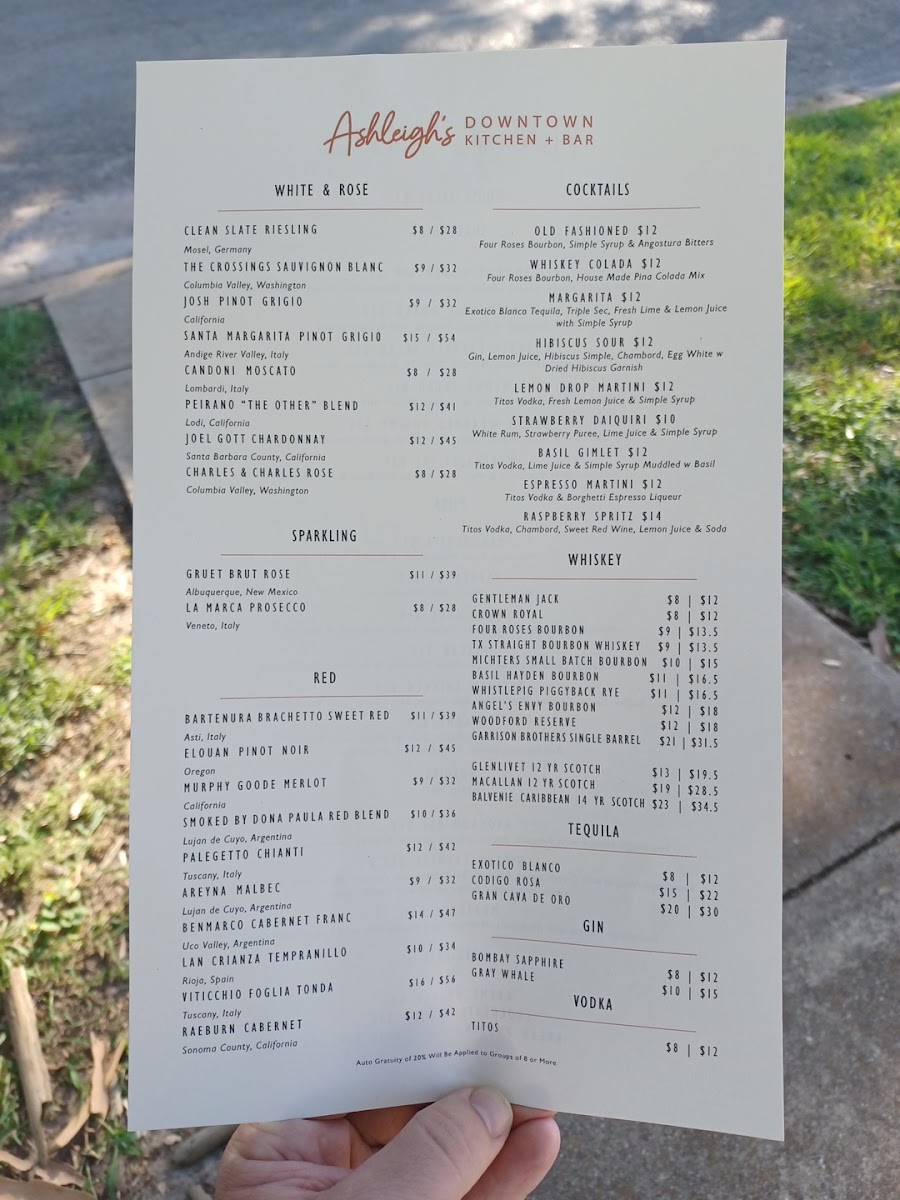 Ashleigh's Downtown Kitchen + Bar Photo Menu 3