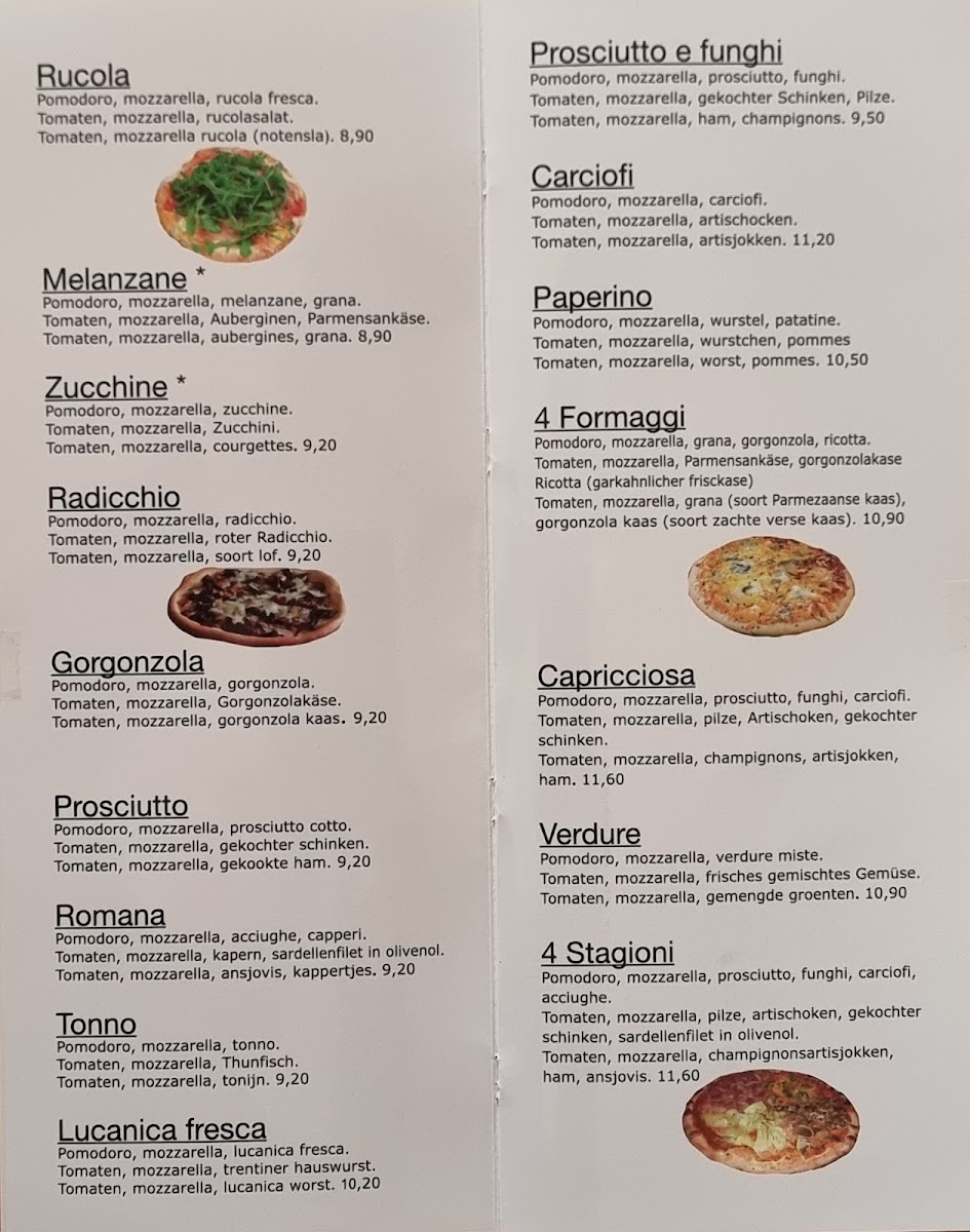Pizzeria Tre Novembre Photo Menu 1