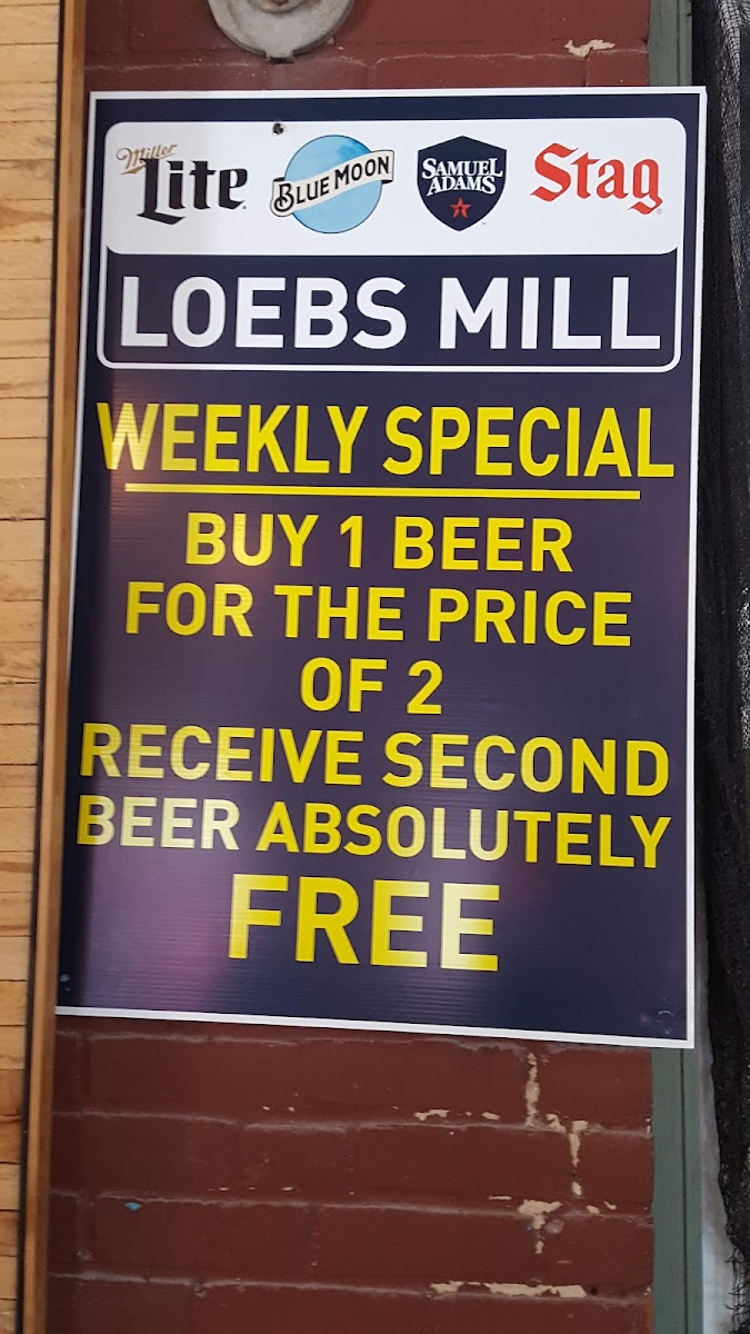 Loebs Mill Bar & Grill Photo Menu 5