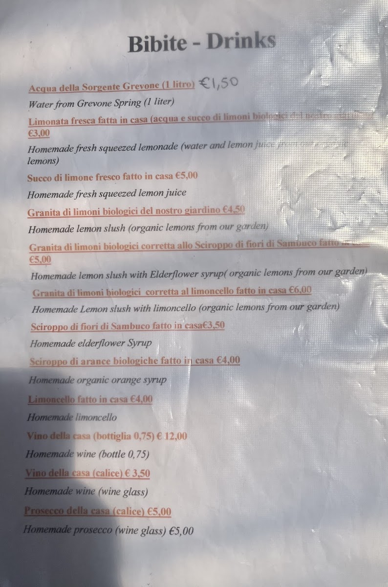 Agricola Fore Porta Photo Menu 2