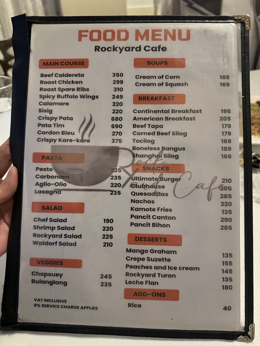 Rockyard Café Photo Menu 4