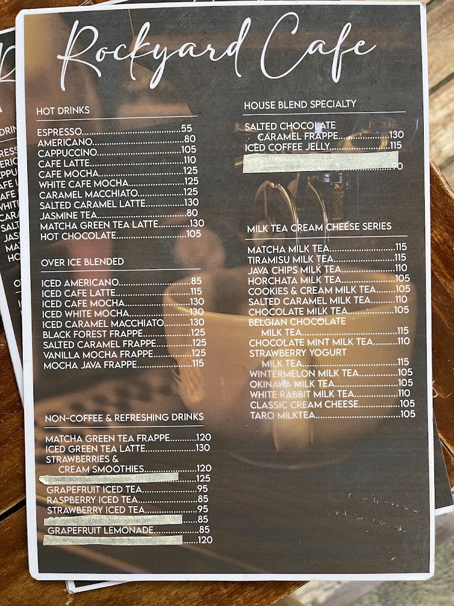 Rockyard Café Photo Menu 5