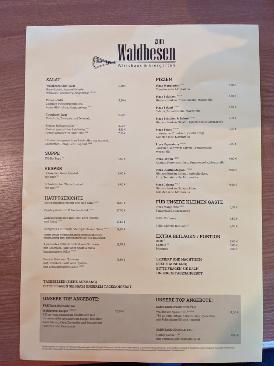 Zum Waldbesen Photo Menu 5