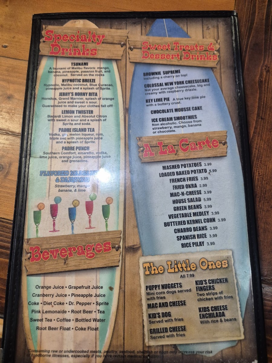 Tom and Jerry's, Bar & Grill Photo Menu 1