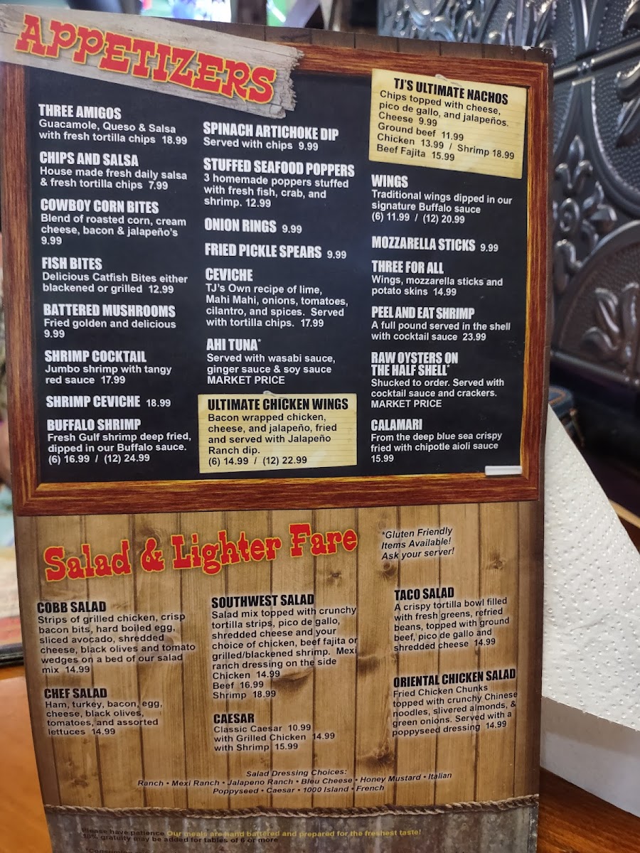 Tom and Jerry's, Bar & Grill Photo Menu 4