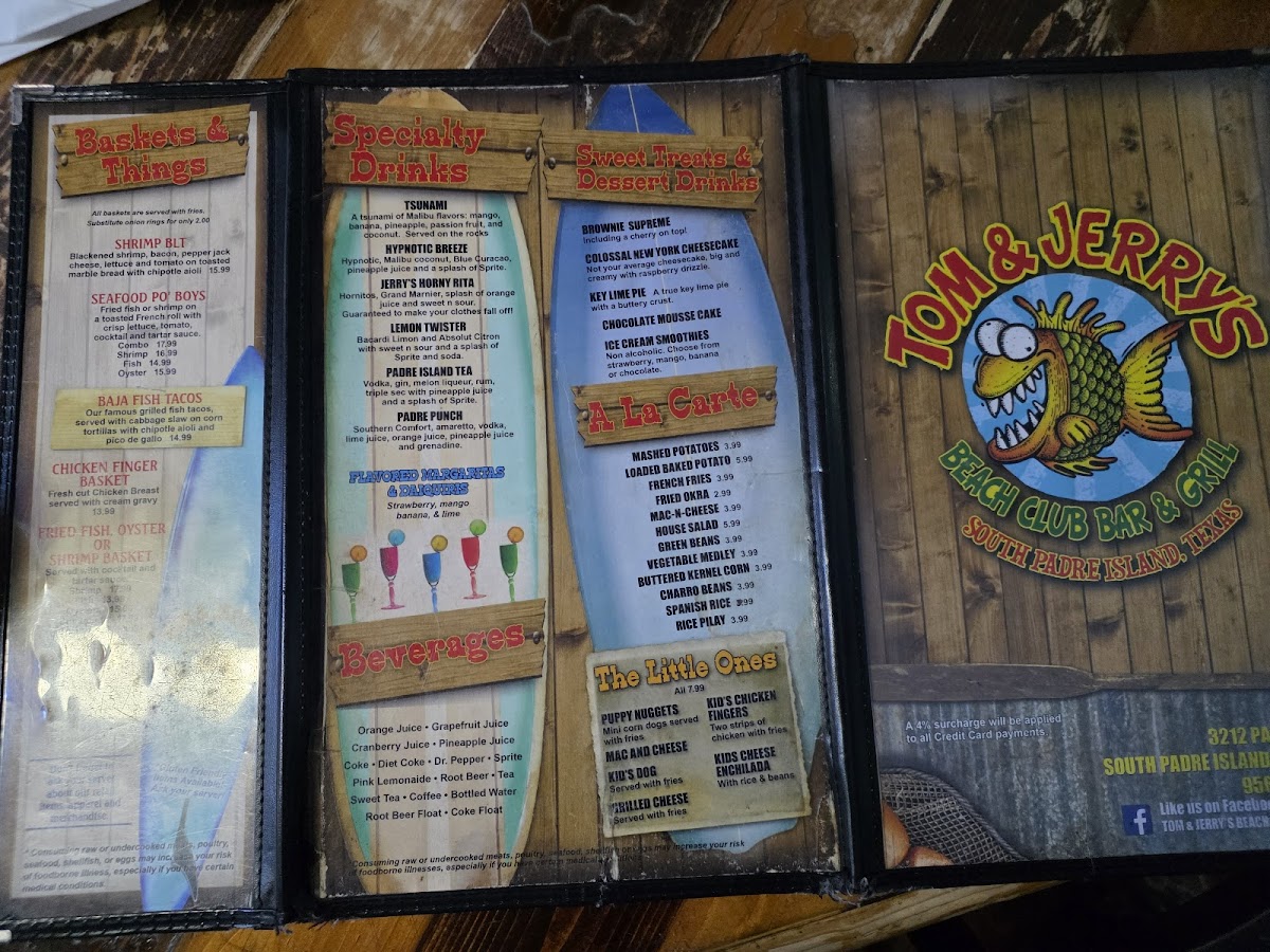 Tom and Jerry's, Bar & Grill Photo Menu 6