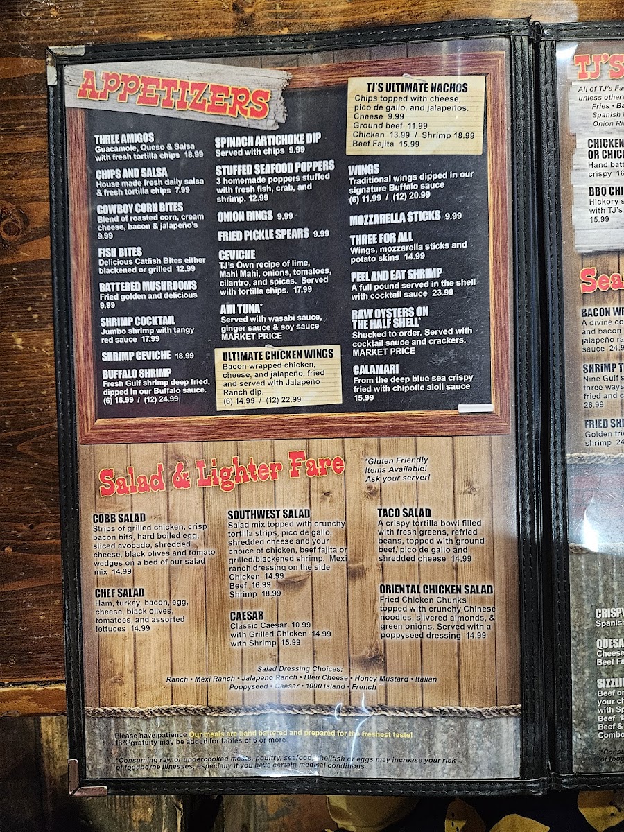 Tom and Jerry's, Bar & Grill Photo Menu 9
