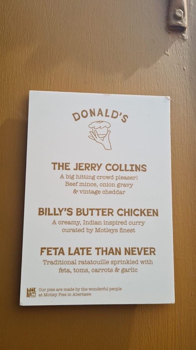 Donald's - Quay Street Photo Menu 3