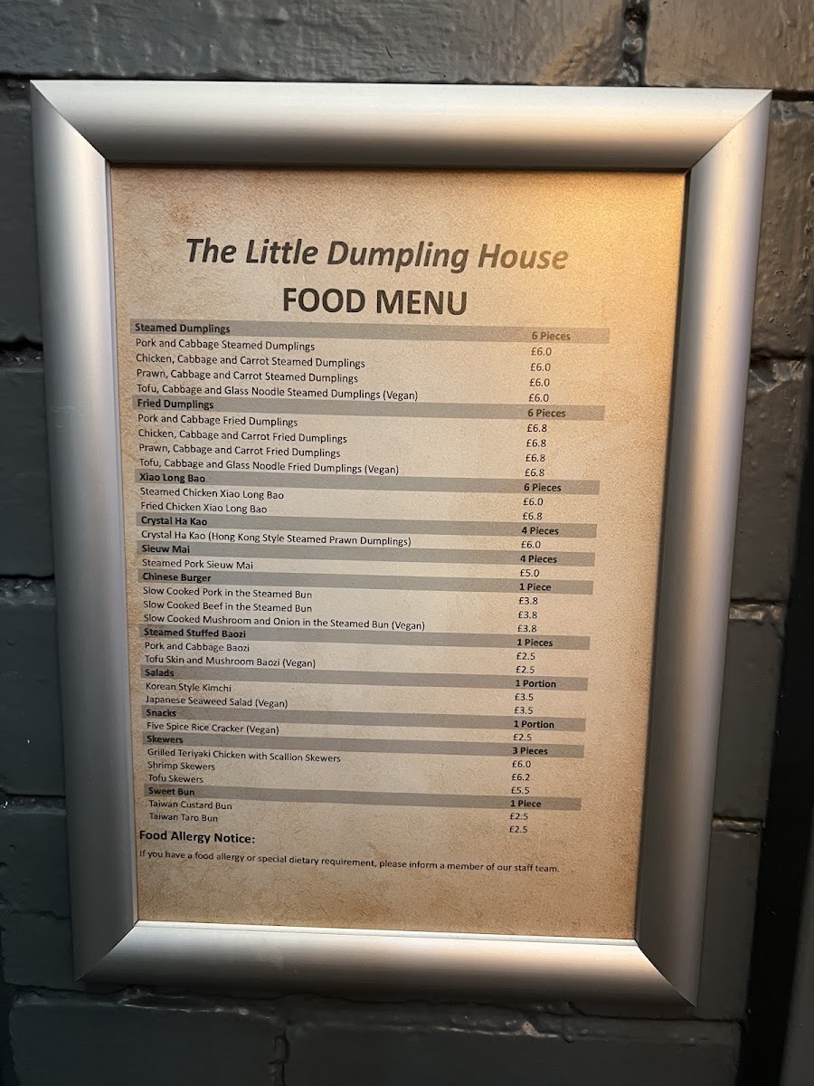 The Little Dumpling House Photo Menu 2