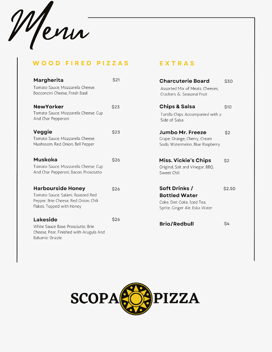Scopa Pizza Photo Menu 1