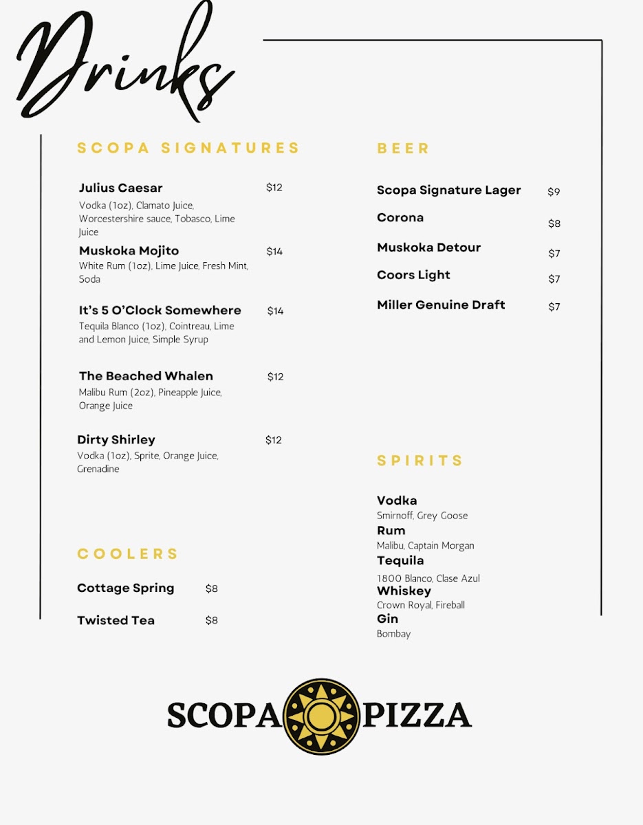 Scopa Pizza Photo Menu 2