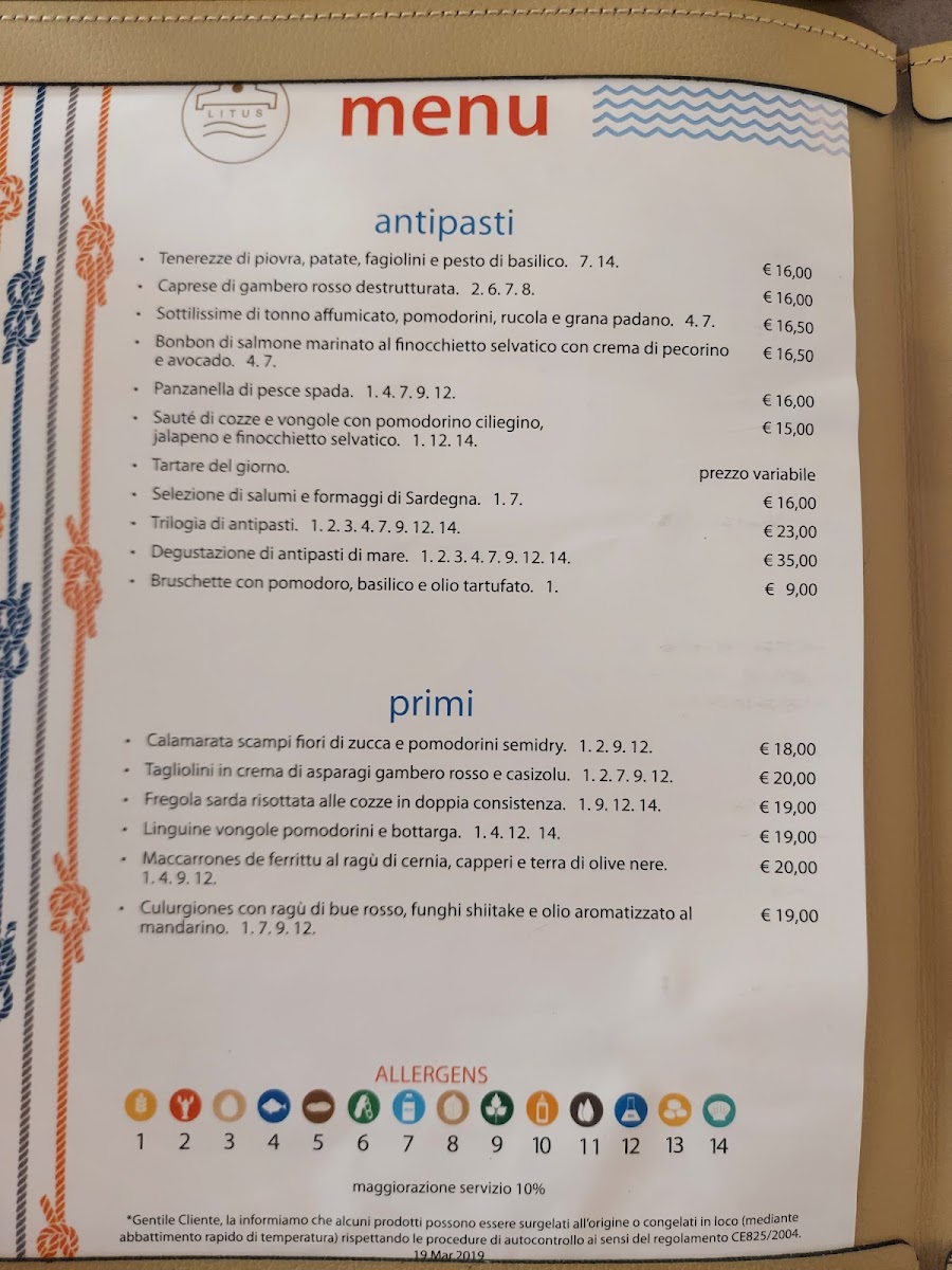 Ristorante Litus Photo Menu 2