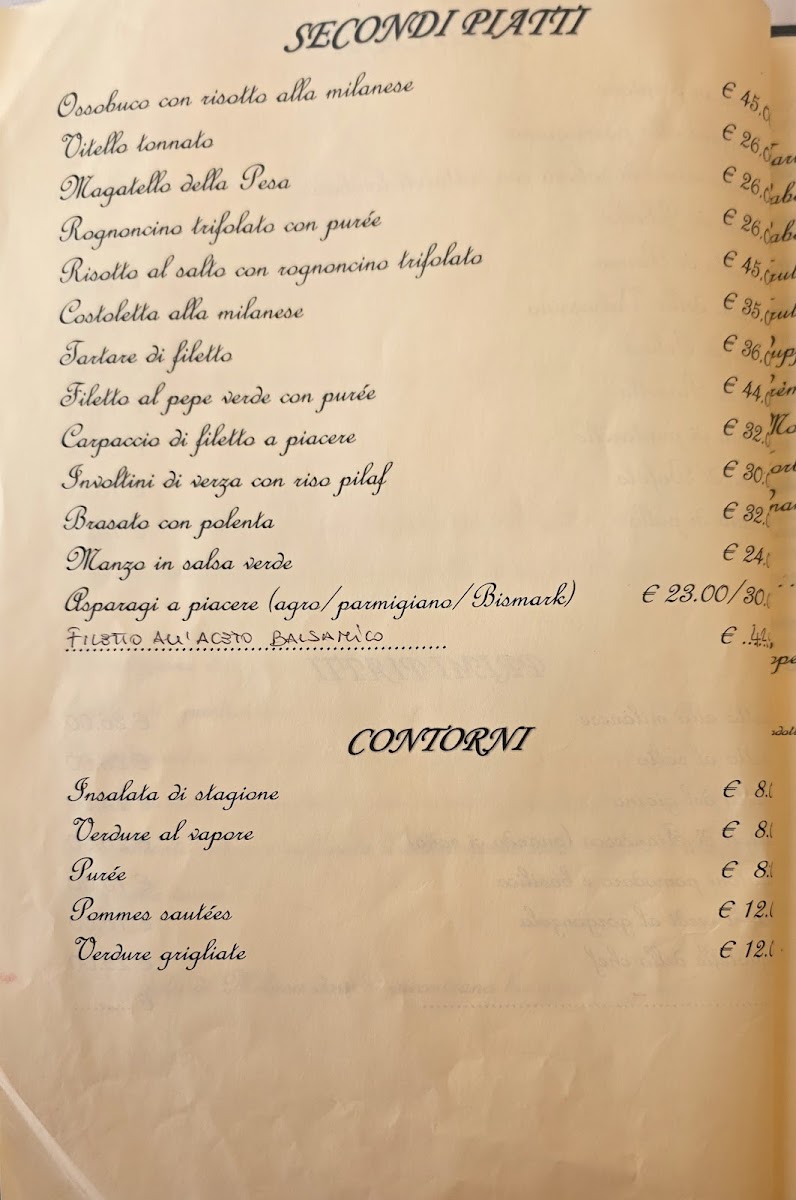 Antica Trattoria della Pesa Photo Menu 1