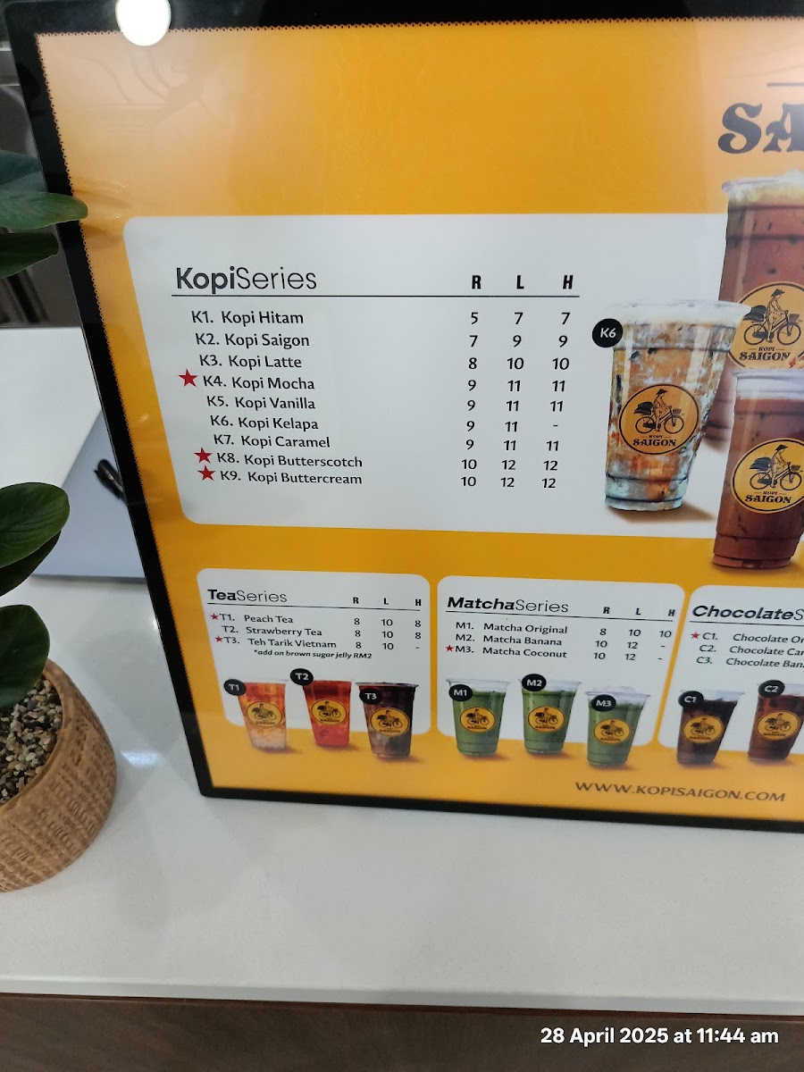 Kopi Saigon Gong Badak Photo Menu 7