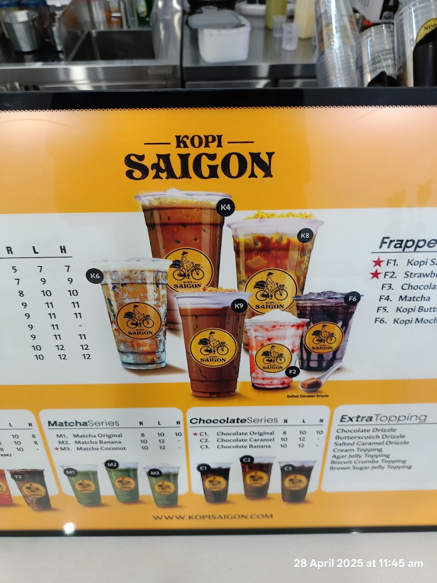 Kopi Saigon Gong Badak Photo Menu 9