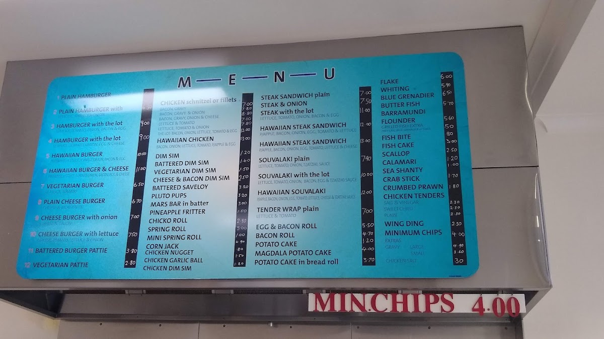 Johnny's Cafe Photo Menu 1