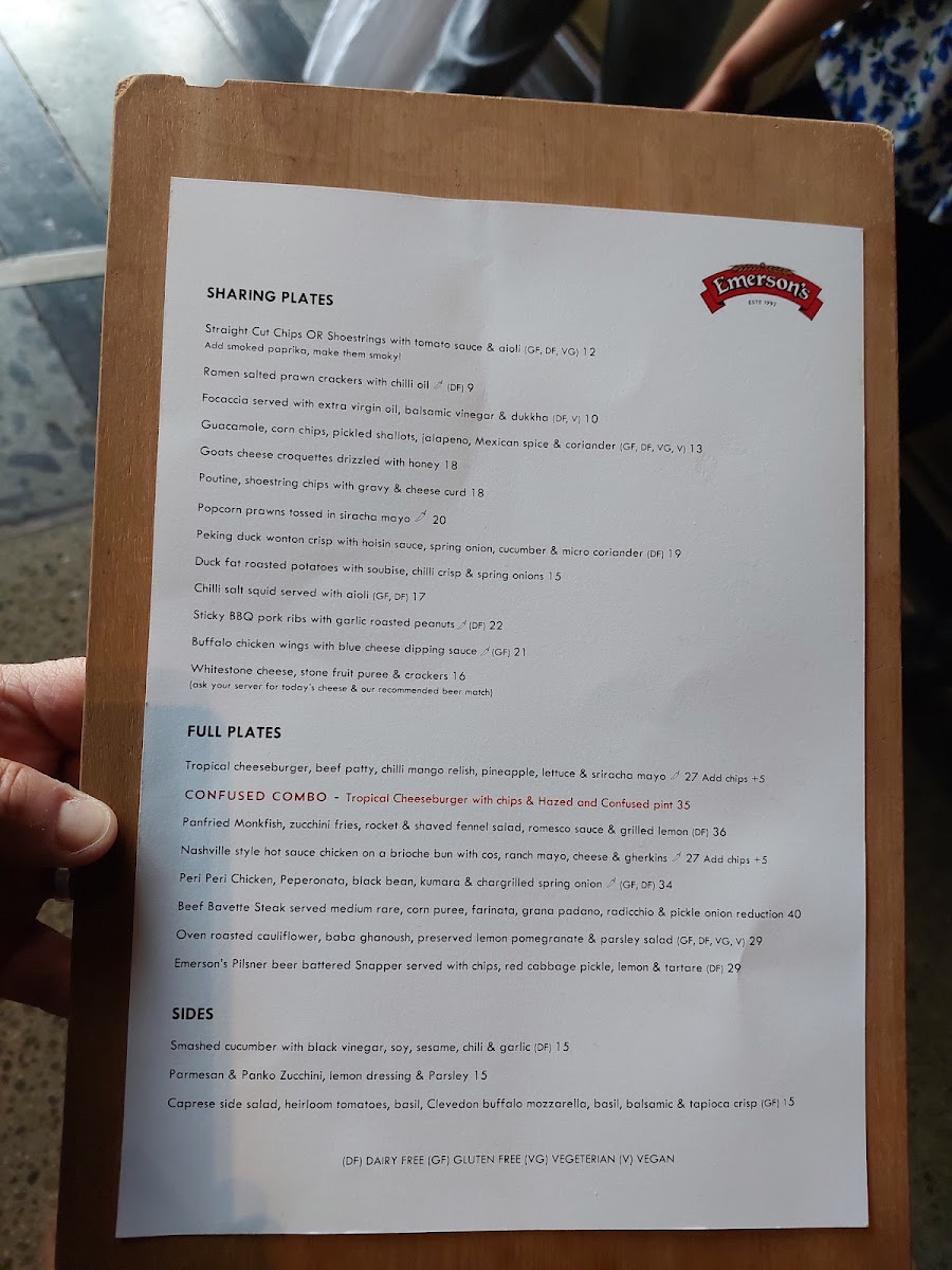 Emerson's Brewery Photo Menu 3